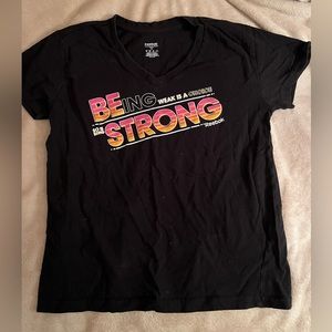 Black Reebok Shirt with Quote